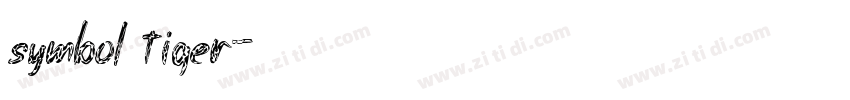 symbol tiger字体转换